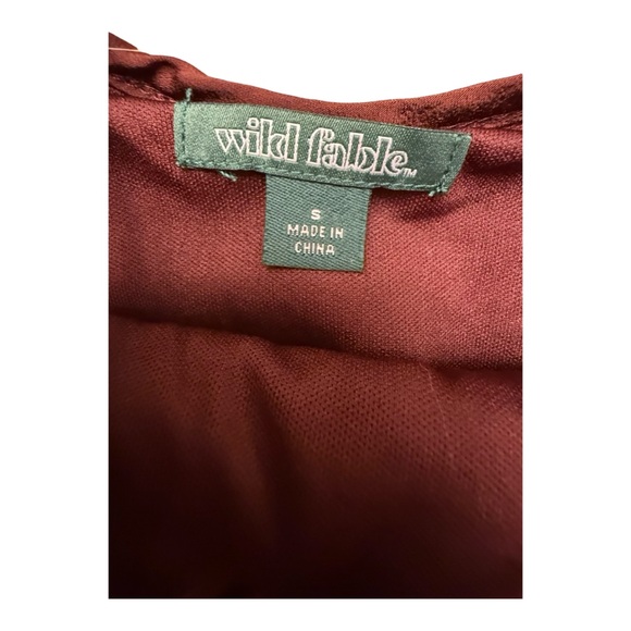 🖤 Wild Fable Maroon Mini Dress – NWT, Size S - Picture 3 of 8